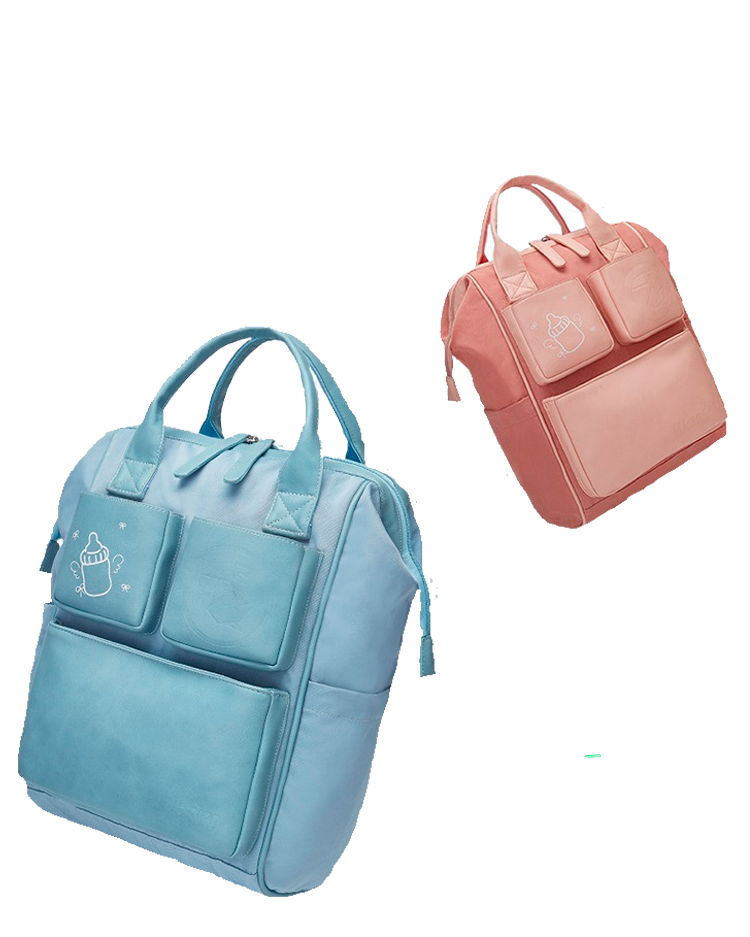 Bolsa e/ou Mochila Fashion impermeável para Mamãe elegante. Ideal para passeios curtos. Porta fraldas,  mamadeiras e pote com colheres