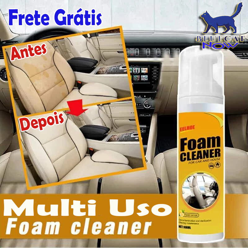 Espuma Multi Uso Foam Cleaner Spray 30/60/100/150ML + Esponja Grátis - Casa e Carro