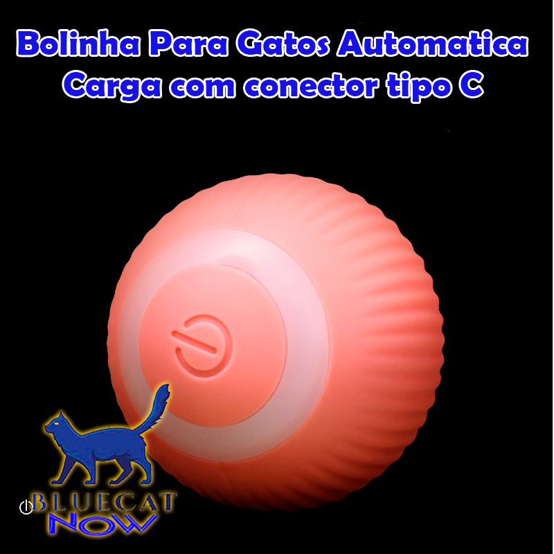 Bola inteligente para gatos com rolamento automático