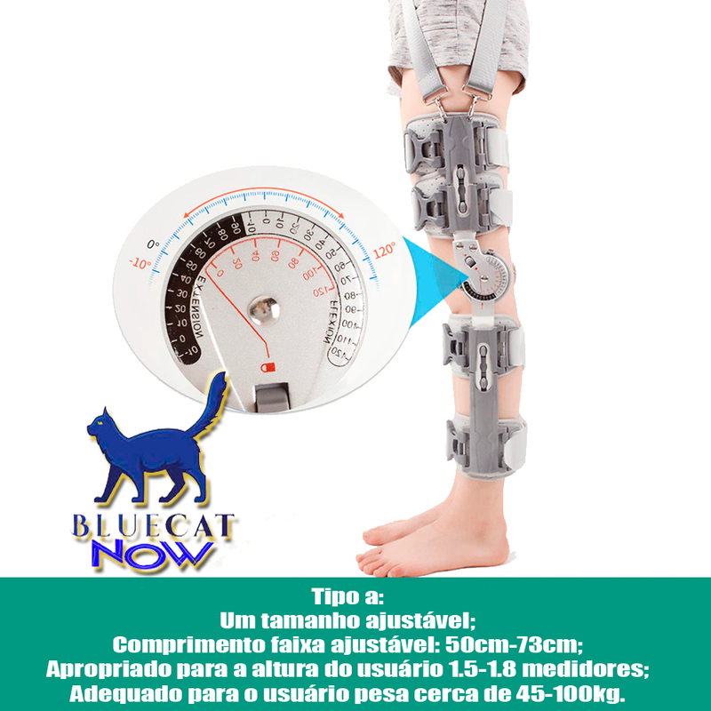 Cinta de joelho ajustável suporte de fixação do tornozelo, com de fixação da articulação do joelho, órtese de tensão do ligamento, reabilitação do menisco