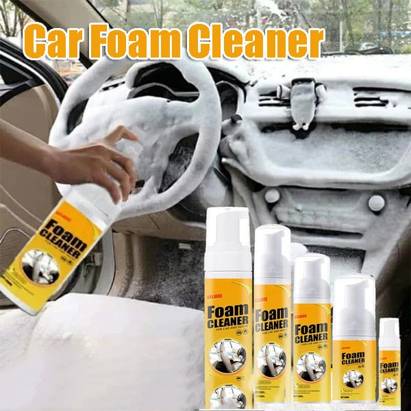 Espuma Multi Uso Foam Cleaner Spray 30/60/100/150ML + Esponja Grátis - Casa e Carro